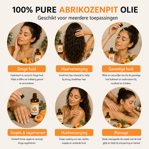Abrikozenpit Olie (100ML) – 100% Puur & Koudgeperst