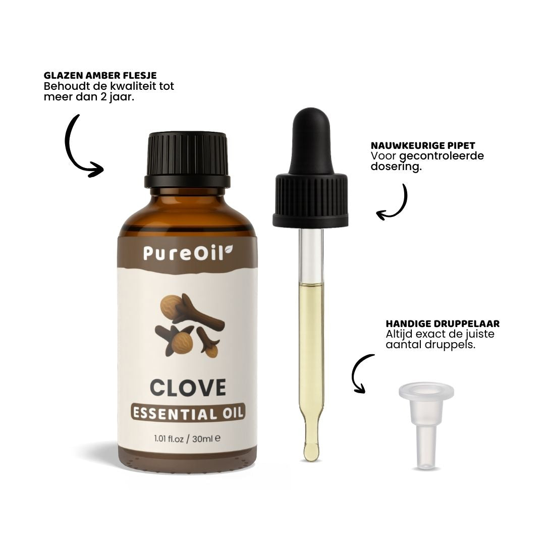 Kruidnagel Olie (30ML)  100% Puur & Stoomgedestilleerd