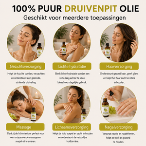 Huile de pépins de raisin (100ml) – 100% Pure & Pressée à Froid