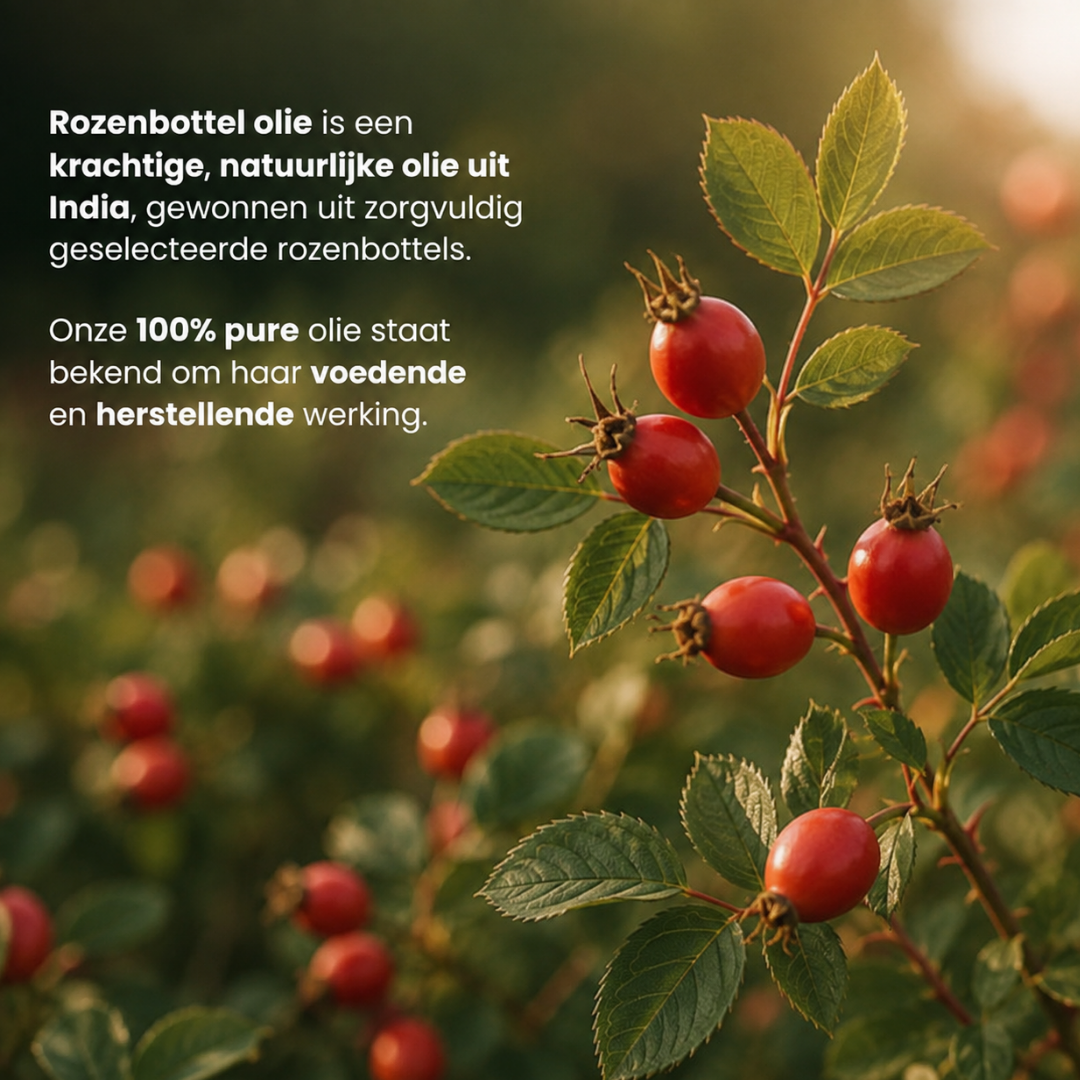 Huile de Rose Musquée (100% Pure & Pressée à Froid)