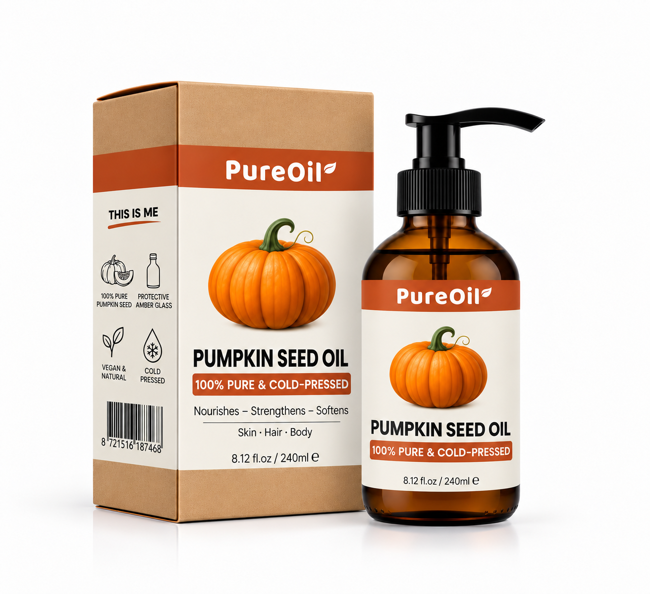 Pompoenpitolie - 100% Puur & Koudgeperst
