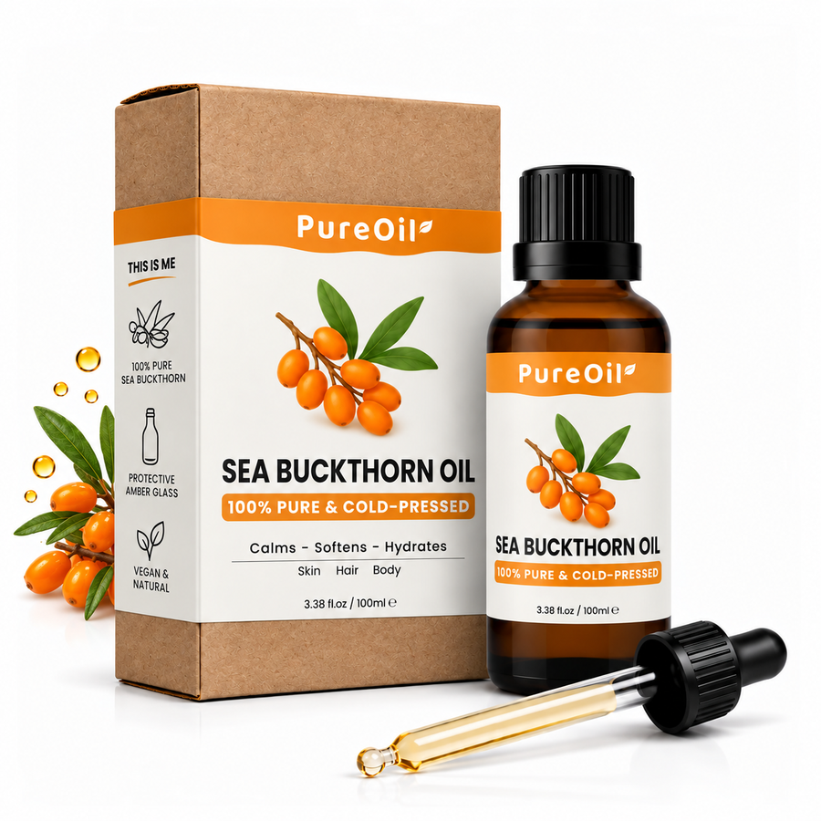 Sea Buckthorn Oil 100% Pure & Cold Pressed
