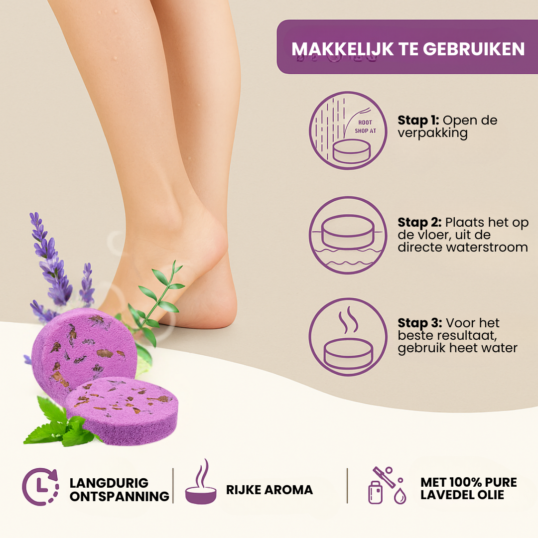 Shower Steamer - Met 100% Pure Lavendel