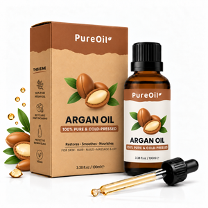 PureOil Argan olie 100 ml kraft verpakking
