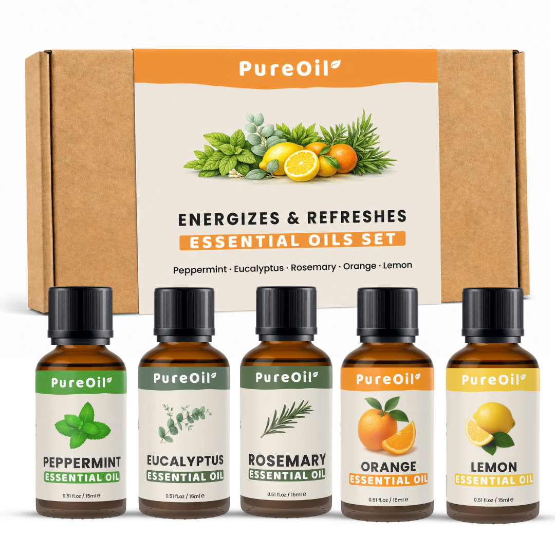 Etherische oil set: Energizes & Refreshes