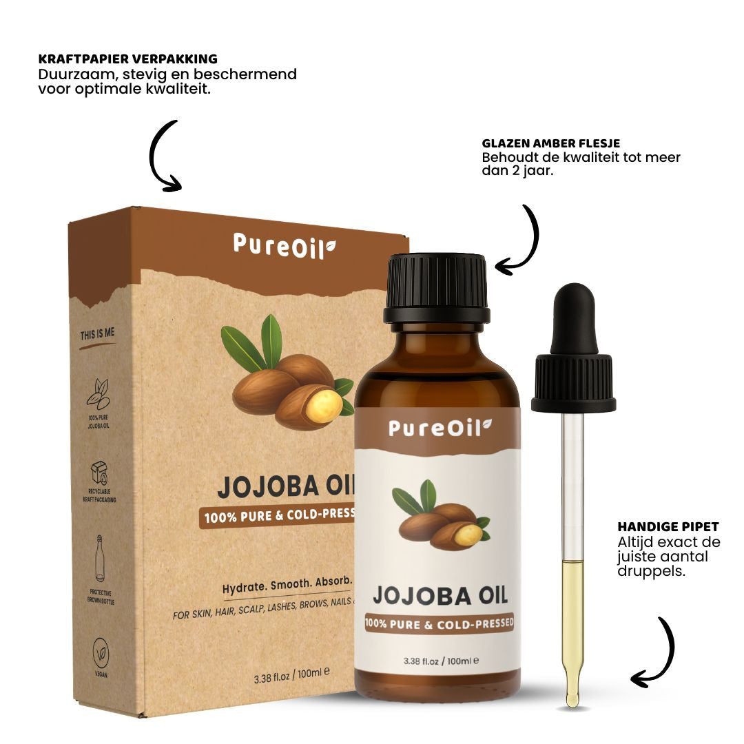 Jojoba Olie 100% Puur & Koudgeperst