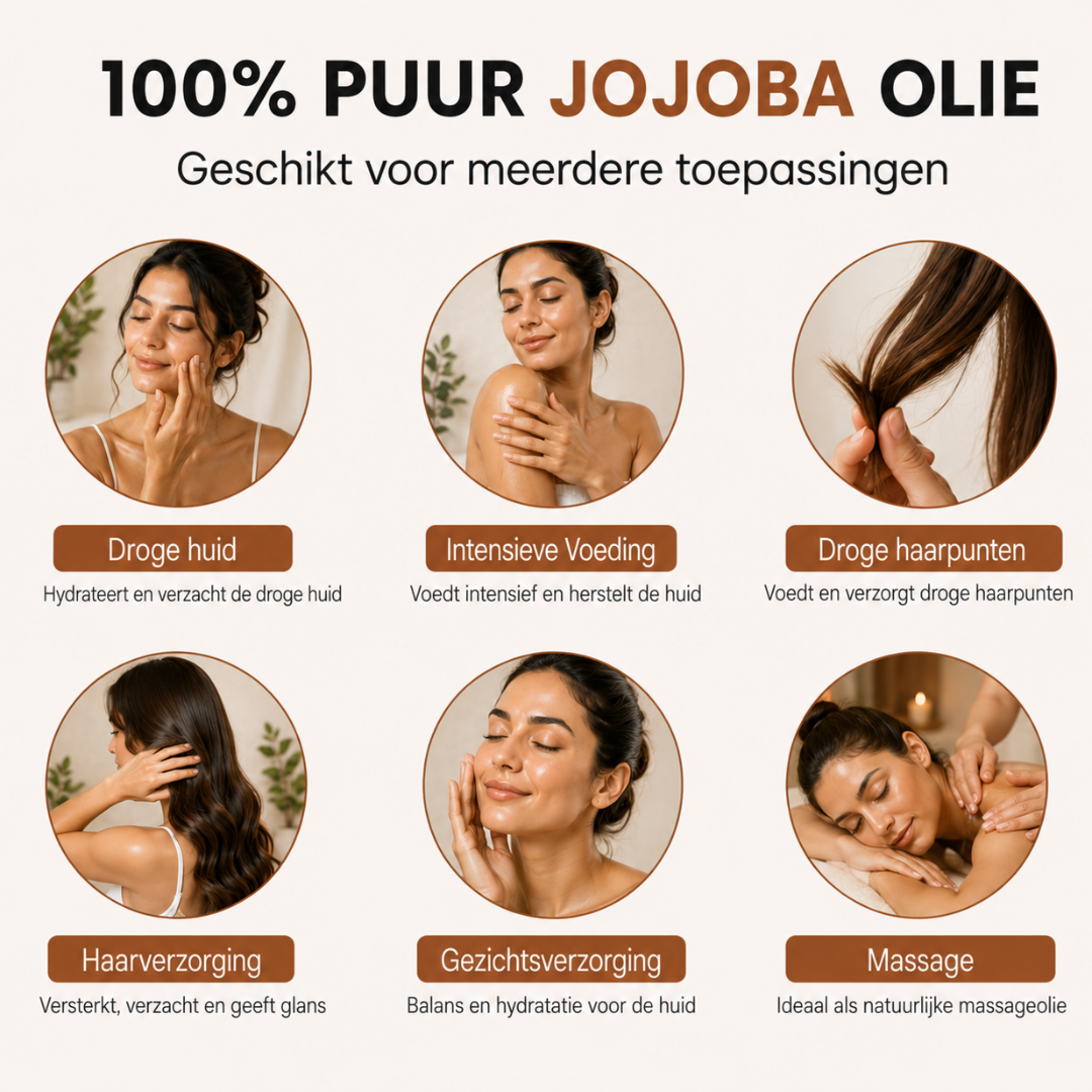 Jojoba Olie 100% Puur & Koudgeperst