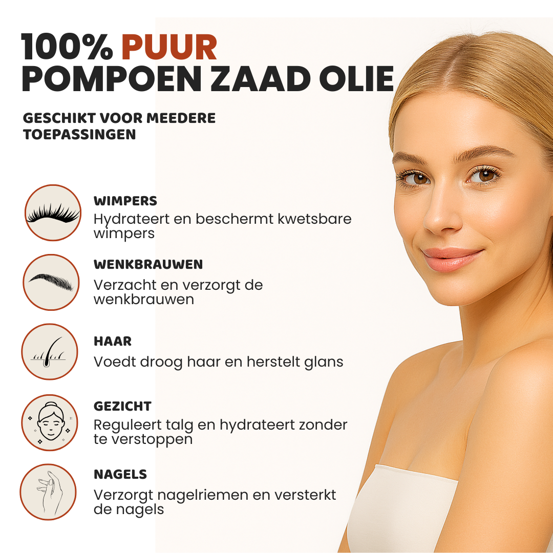 Pompoenpitolie (100ML) - 100% Puur & Koudgeperst