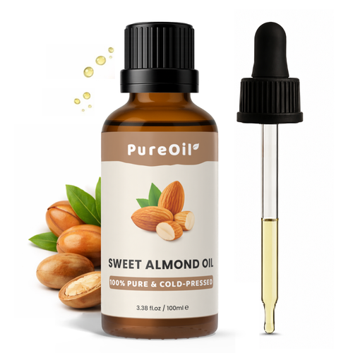 Zoete amandel olie (100% Natuurlijk & Koudgeperst)